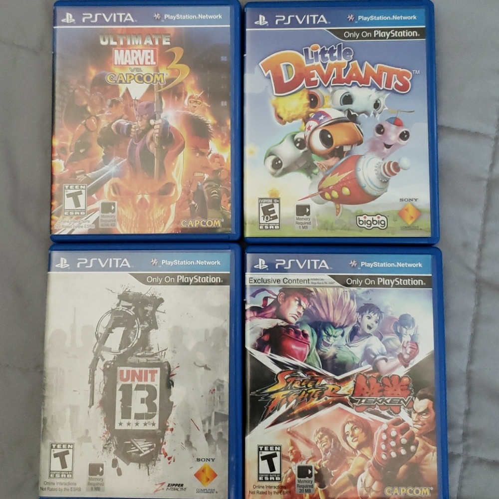 4 PS Vita games